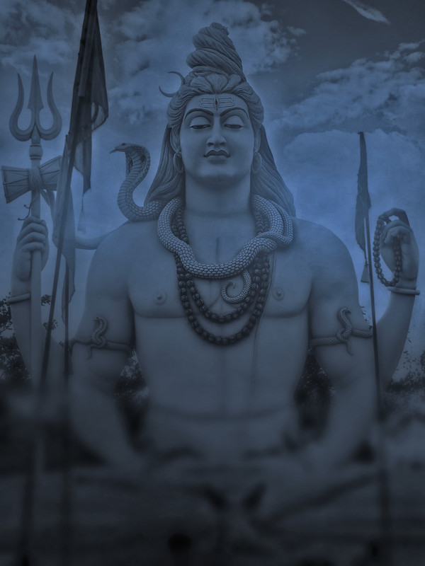 Mahadev blue editing background