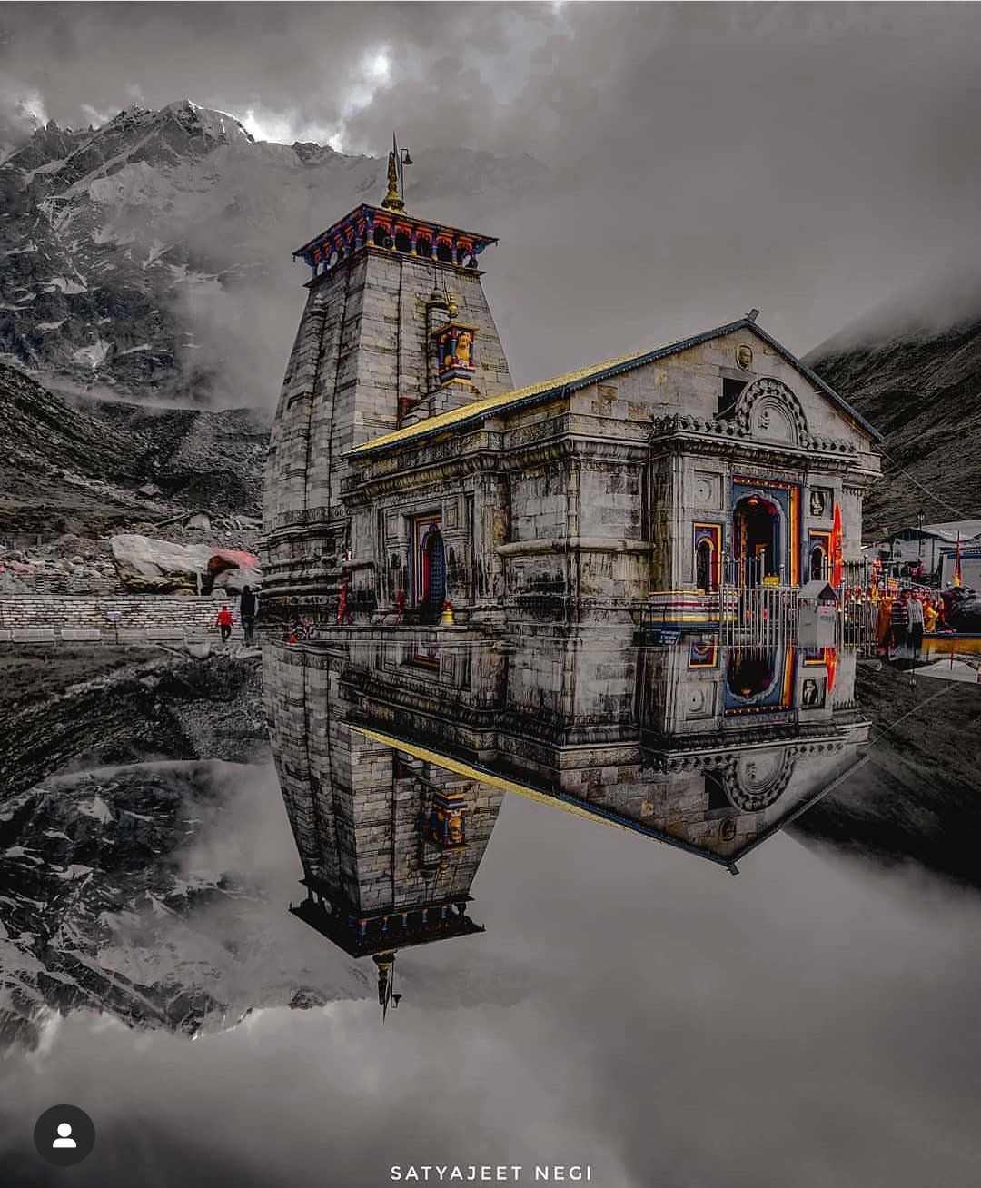Kedarnath temple background