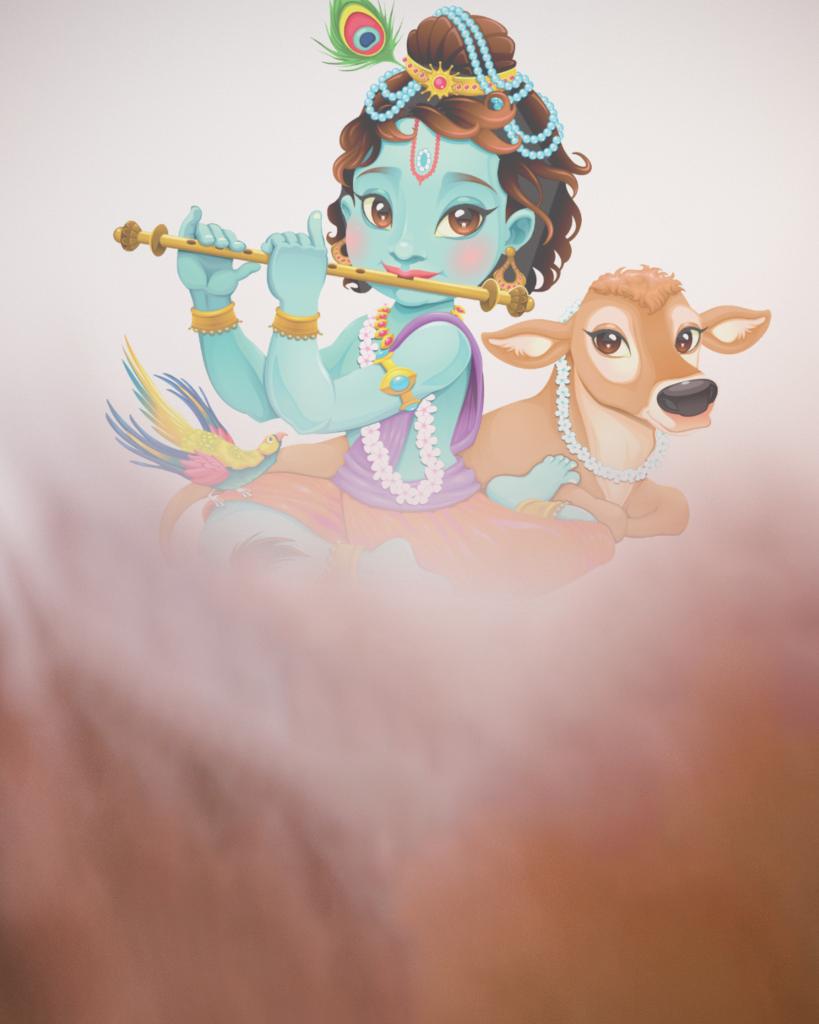 Krishna And Cow Background || Little Krishna editing background