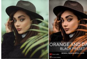 Orange and dark black Preset free download
