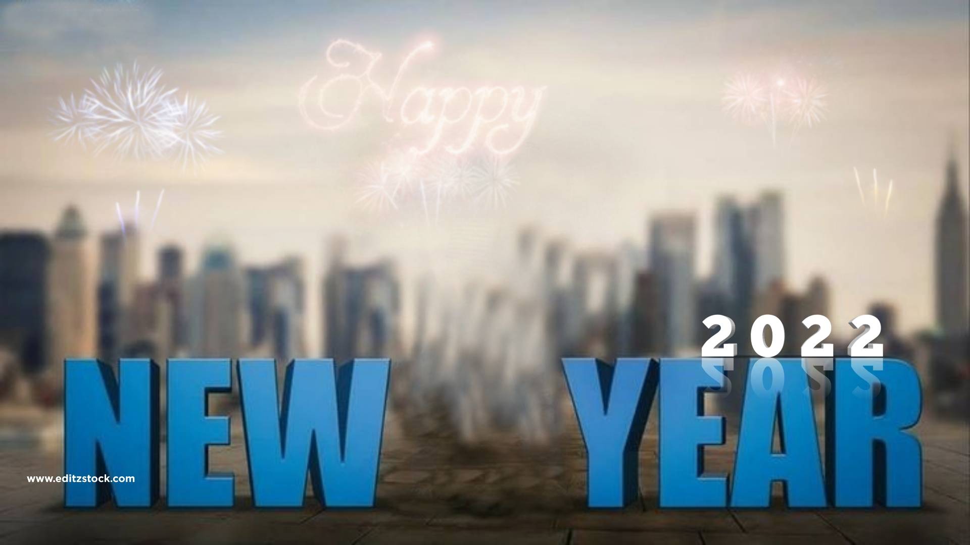new year 3d text background editing 