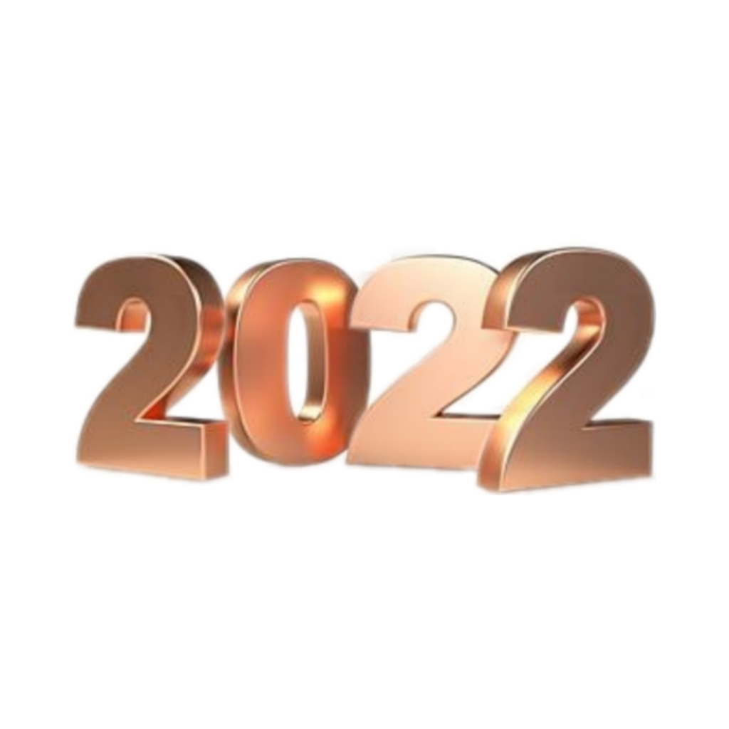 3d 2022 text png download - happy new year 2022