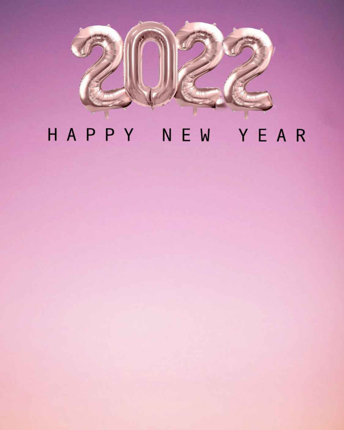 happy new year 2022 ballon text backgrounds