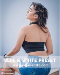 Lightrooom blue and white preset | Blue and white preset