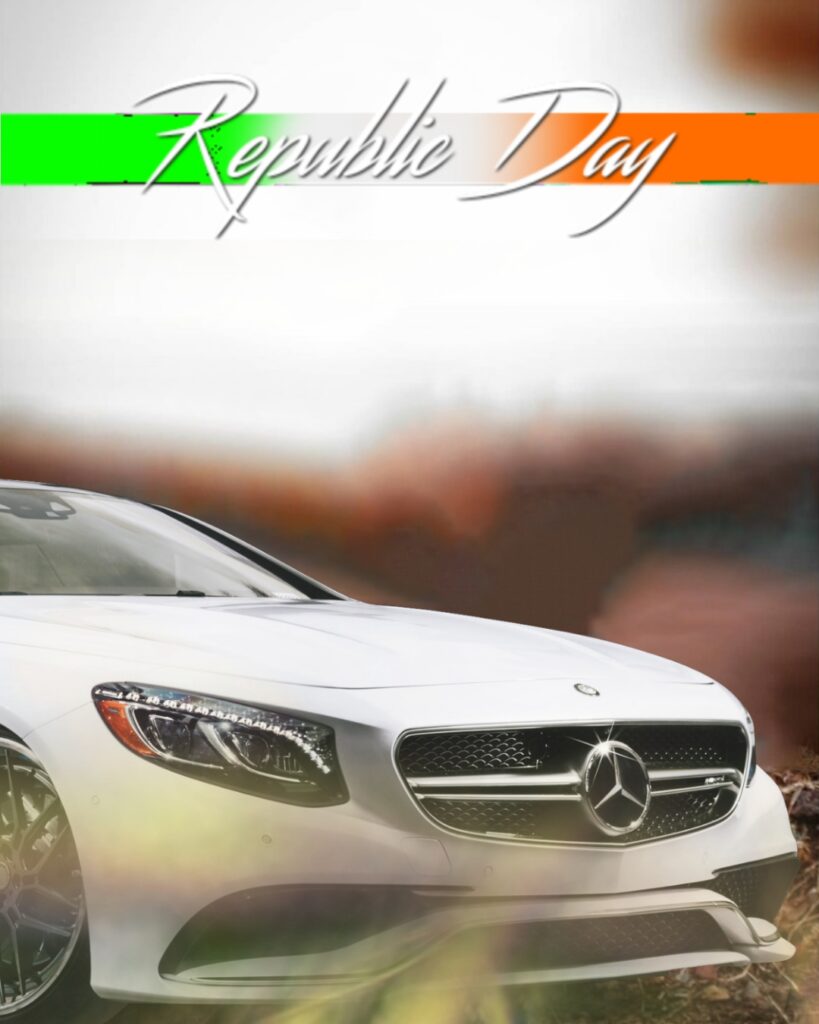 republic day car editing background