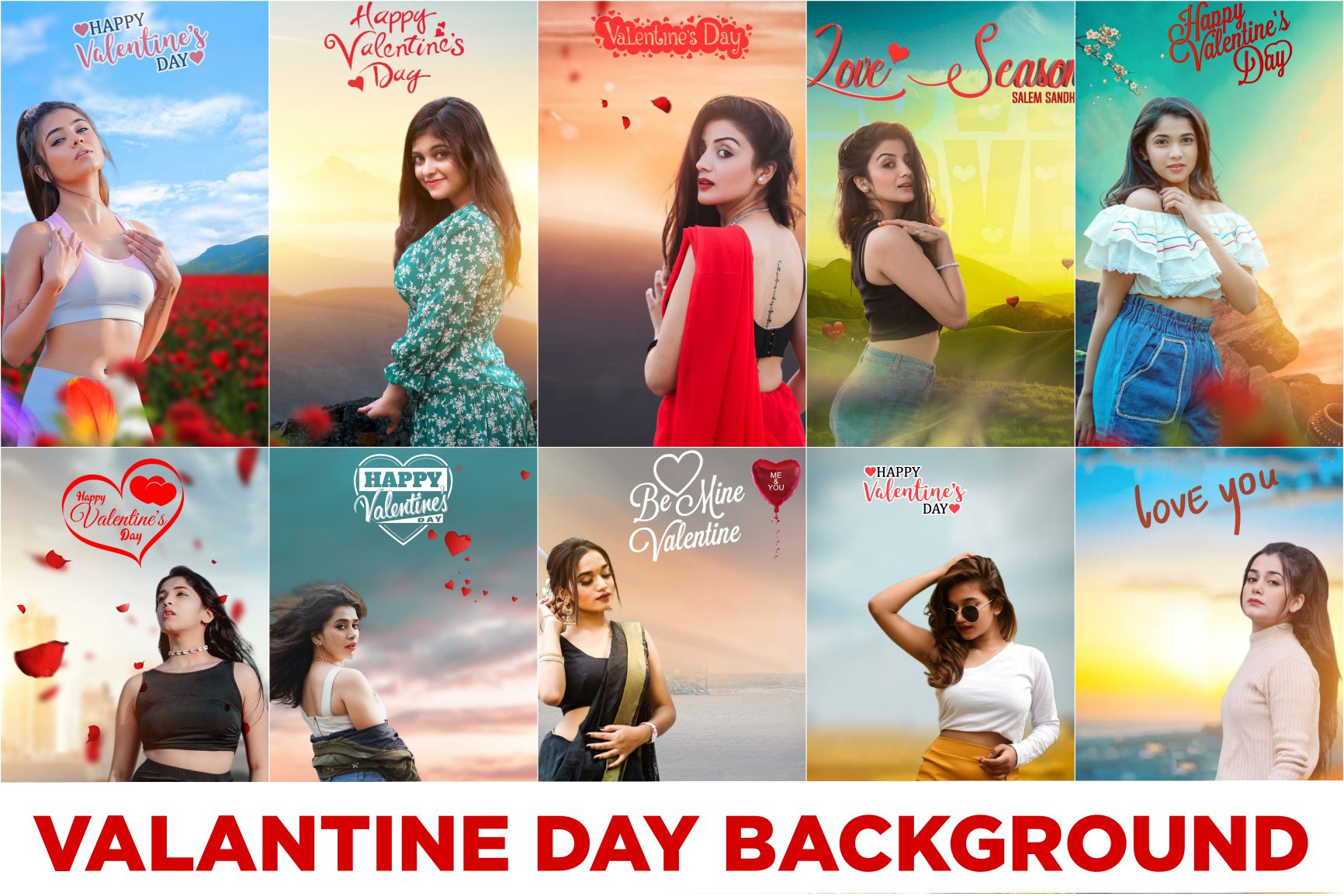 Valentine day editing background