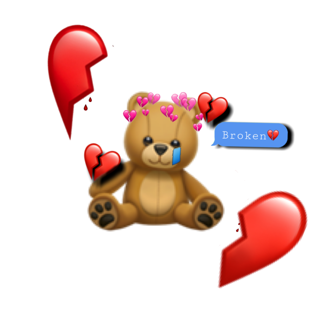 Broken Heart Teddy Png Hd Png