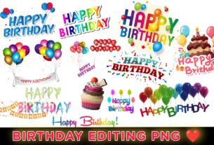 Birthday editing png