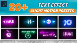Alight motion text presets | Alight motion text effect presets | Alightmotion presets