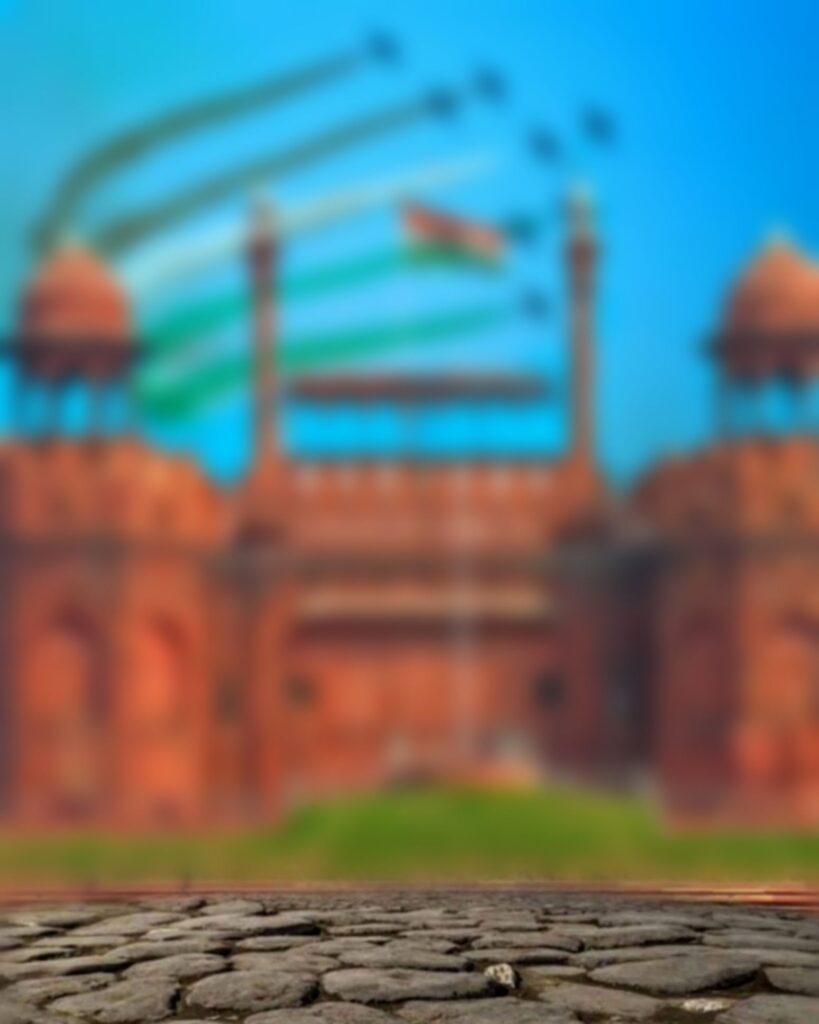 Red Fort 15 August Editing Background