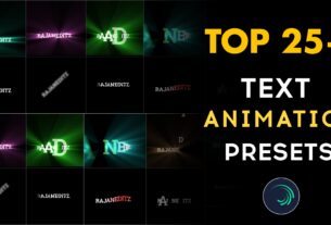 Top 25+ text animation presets alight motion