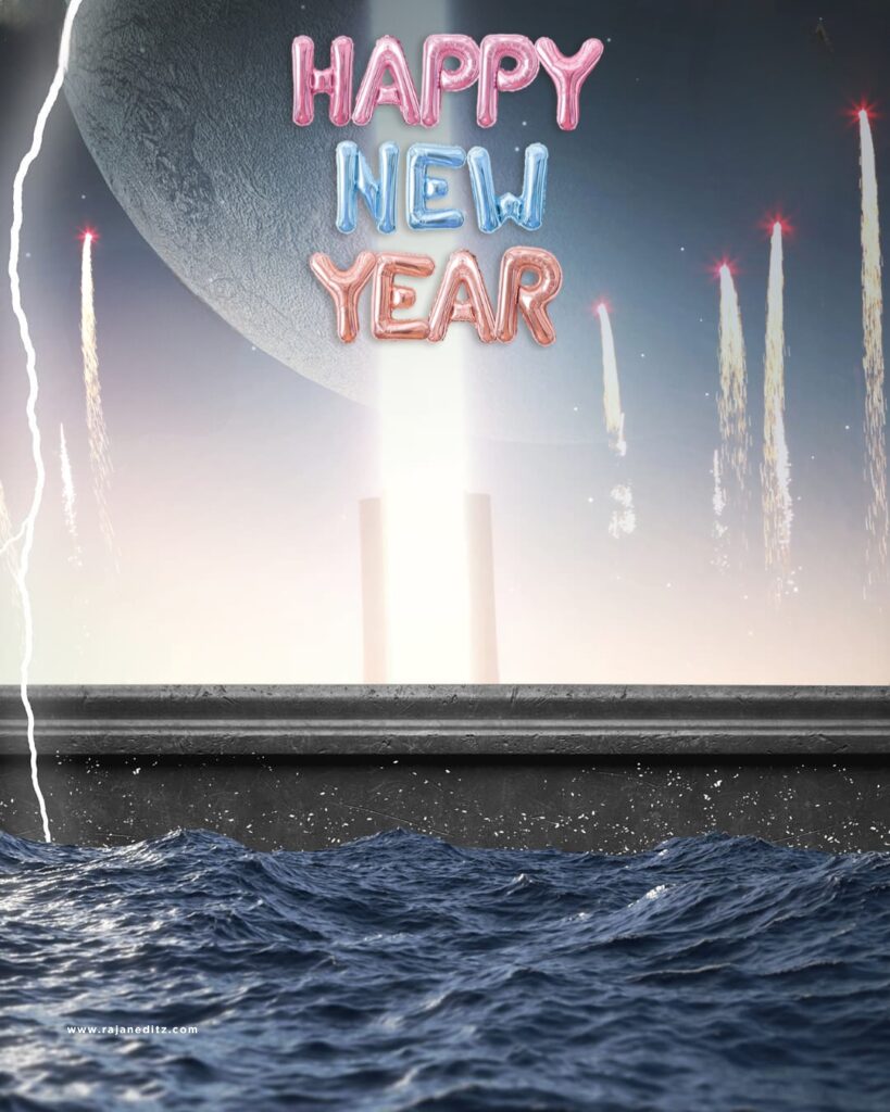 Happy New Year Photo Editing Background