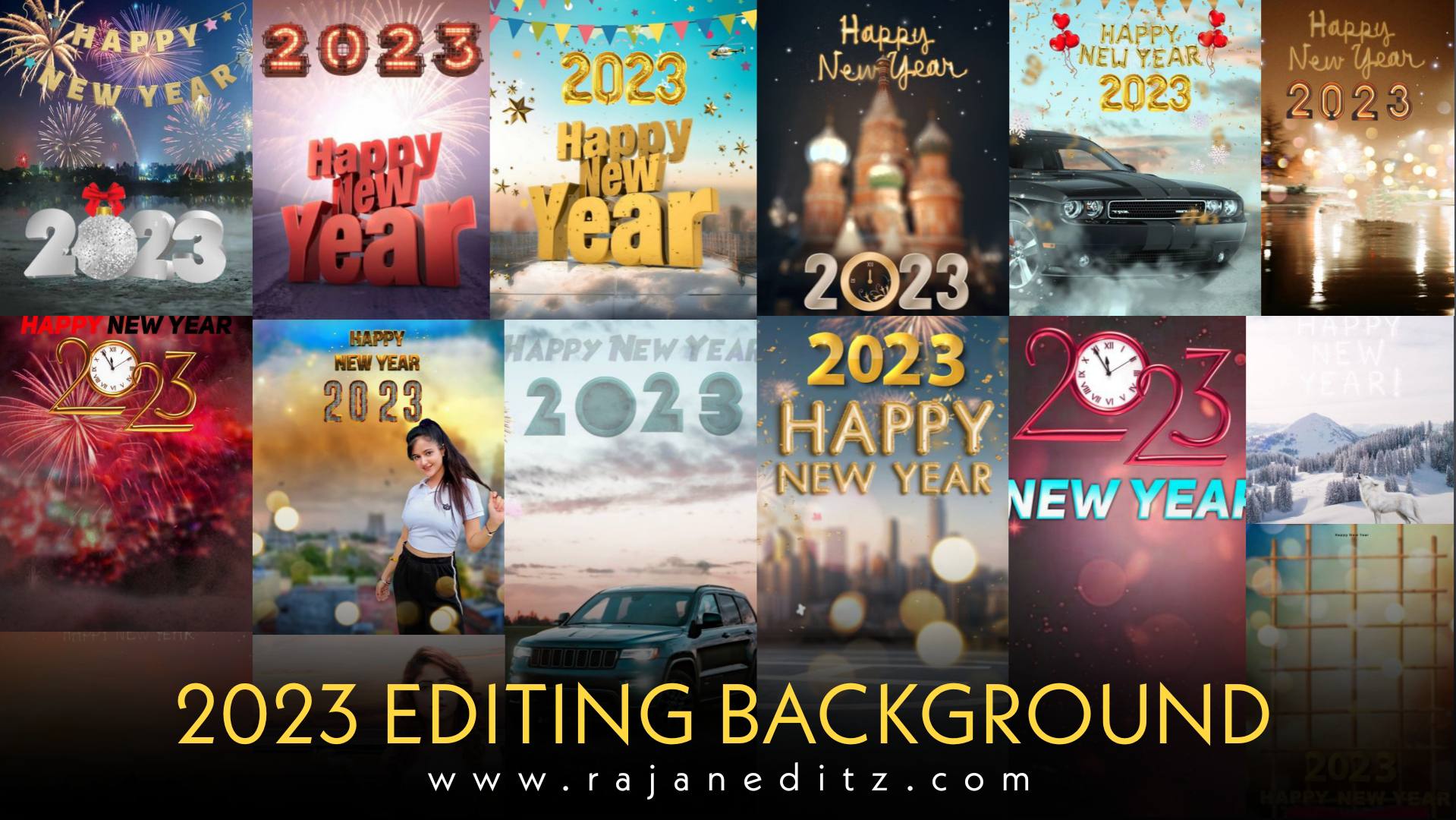 Happy new year editing background