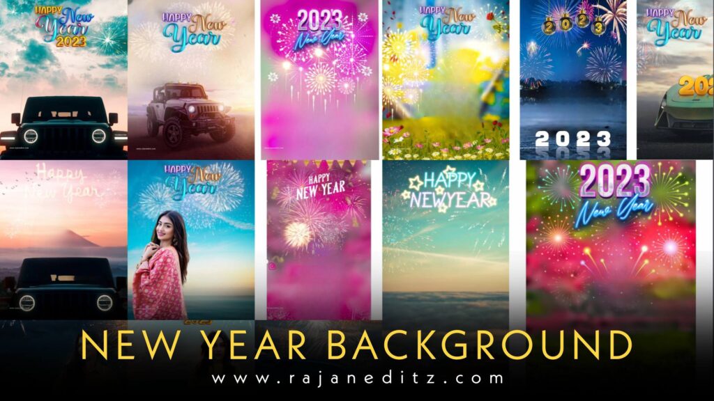 2023 new year editing background