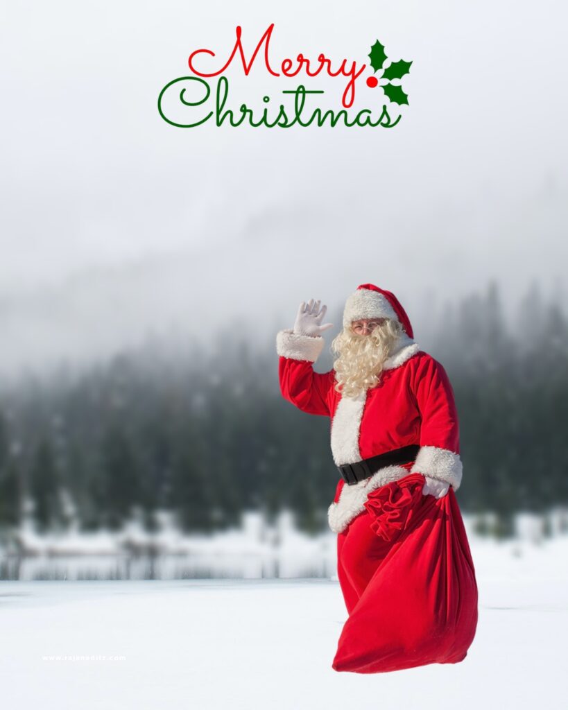 Santa Christmas Editing Background