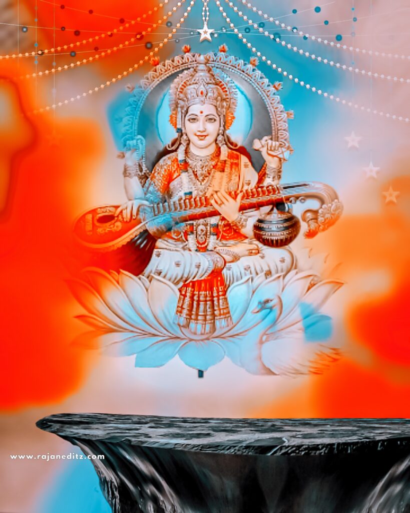 Hd Saraswati Puja Editing Background