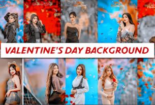 Valentine day photo editing background