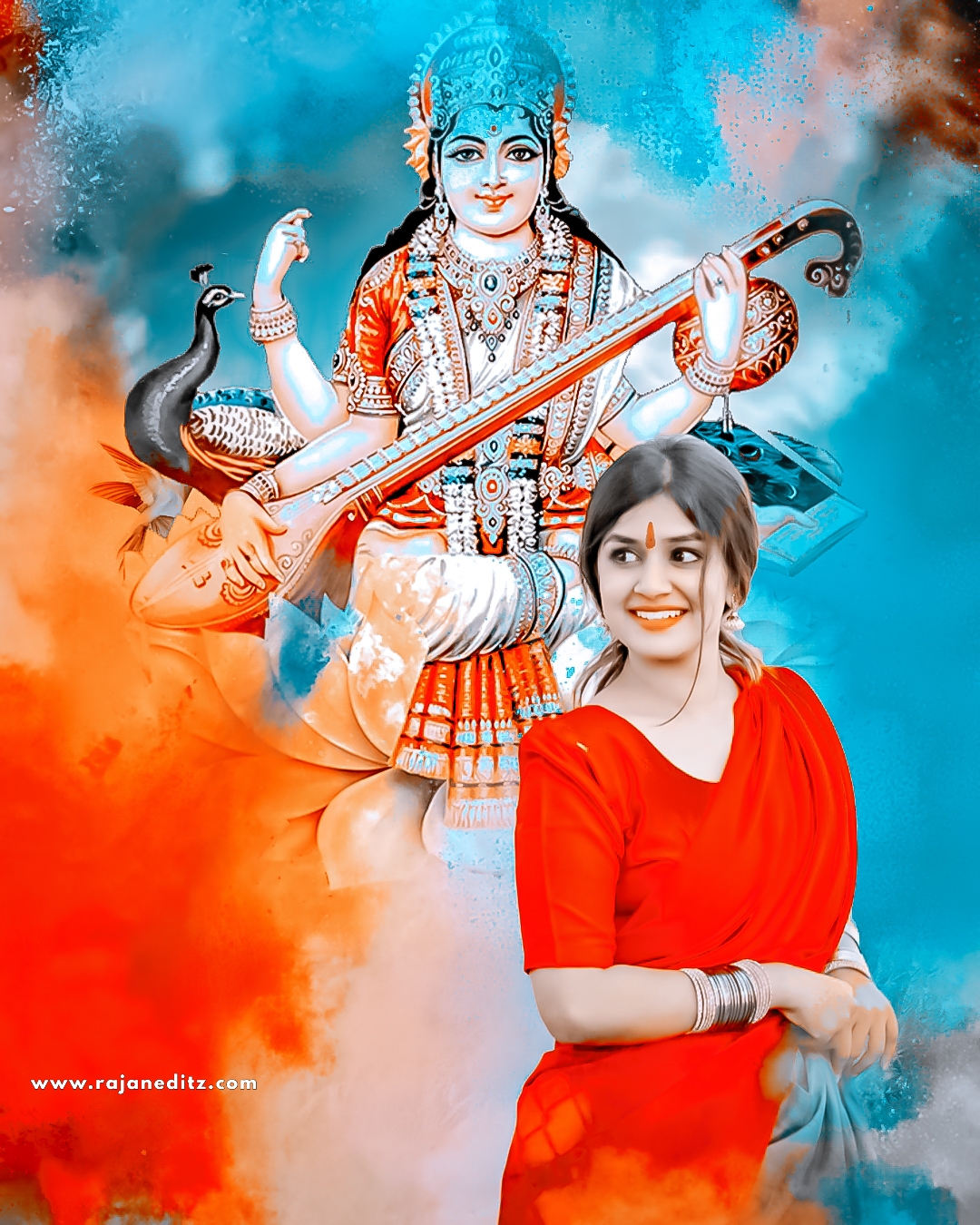 Saraswati puja background hd download - rajan editz