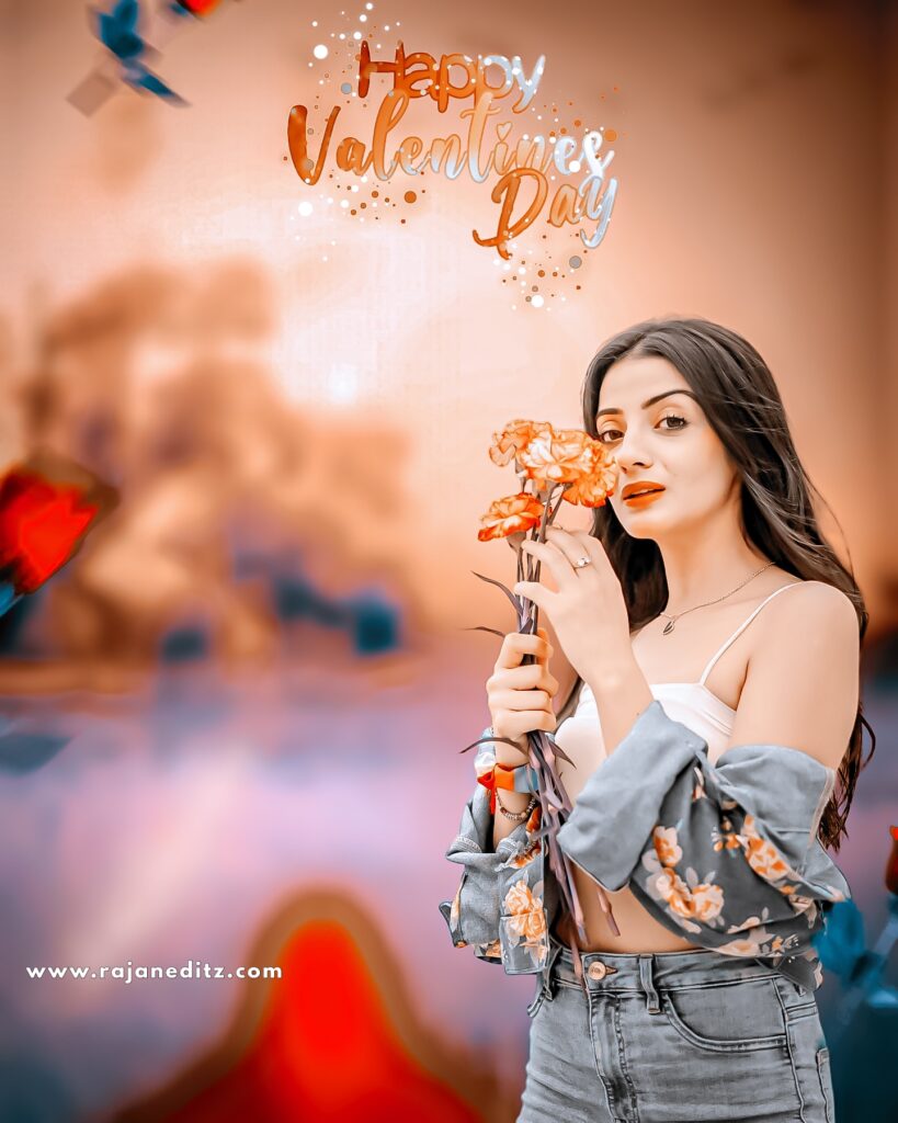 Happy Valentine Day Editing Background