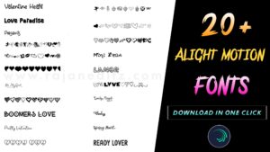 Alight motion 20+ trending fonts | Alight motion custom fonts