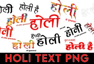 Holi Text PNG Images Download