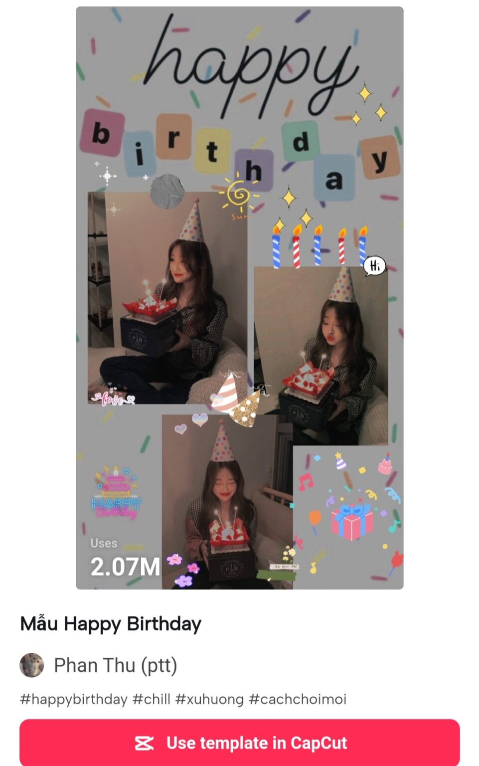 Happy Birthday CapCut Template Link 2023 | Birthday CapCut Templates