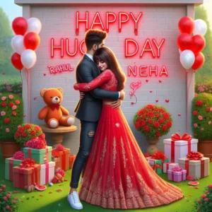 Hug Day Name Ai Photo Editing 2025