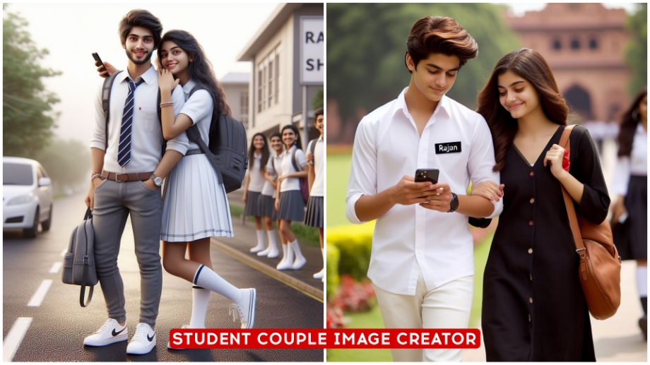 Create Student Couple 3d Ai Images