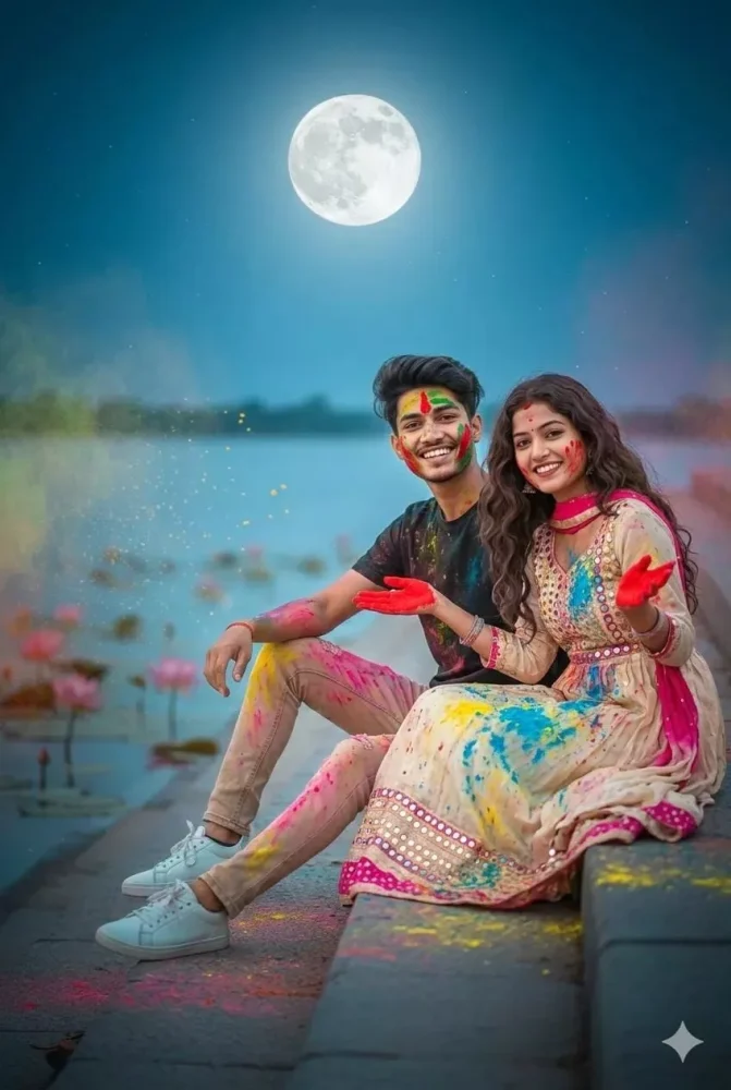 Gemini Holi Couples Ai Photo Editing Prompts