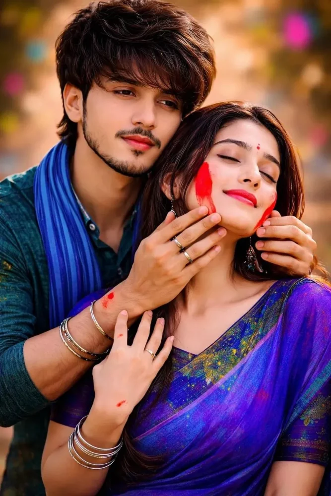 Happy Holi Holi Couples Ai Photo Editing Prompts