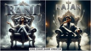 Create King Chair Name Ai Photo Editing