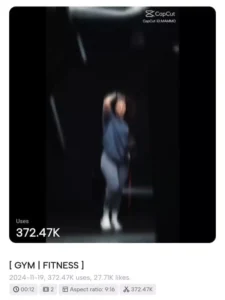 New Gym Capcut Template Link