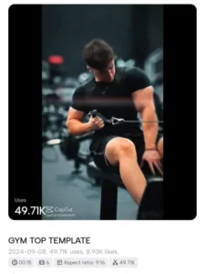 New Gym Capcut Templates