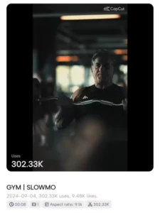 New Gym Edit Capcut Template 2025