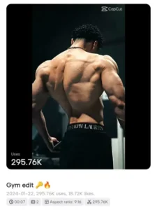 New Gym Edit Capcut Template Link