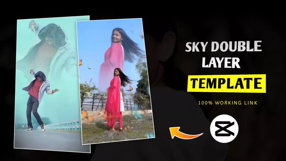 Sky Double Layer Capcut Template