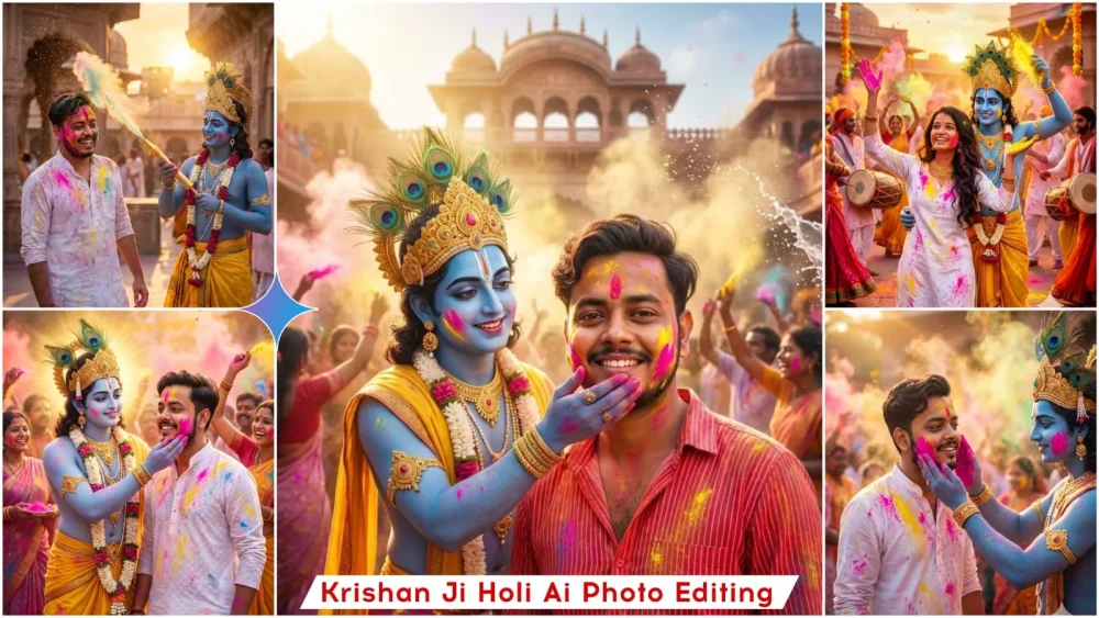Google Gemini Krishna Holi Ai Photo Editing Prompts