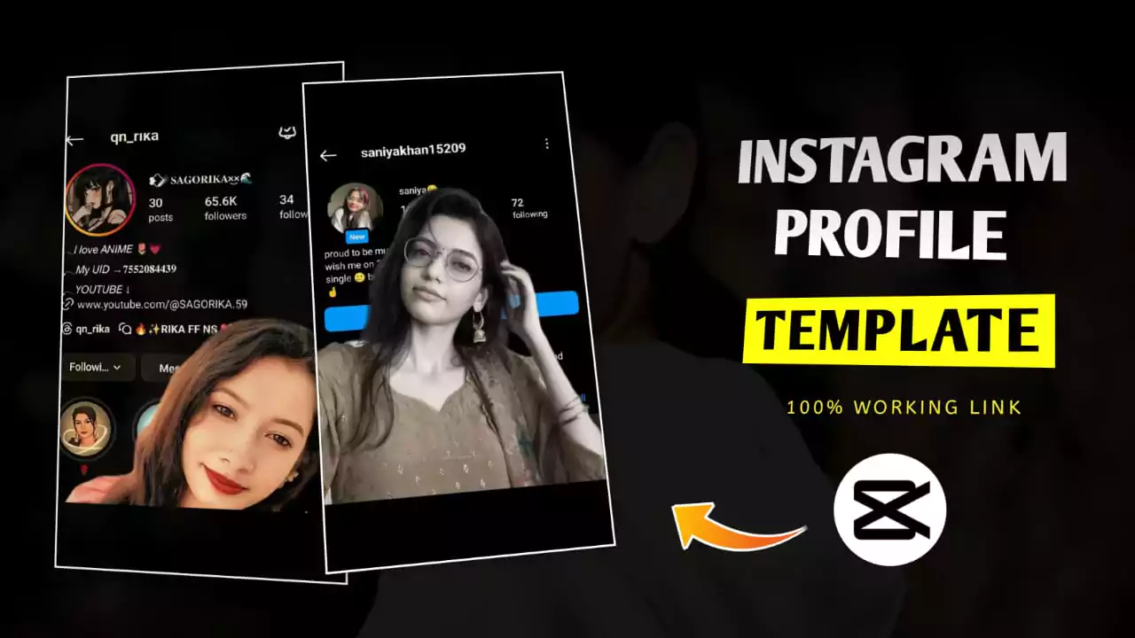 Instagram Profile Capcut Template 2025