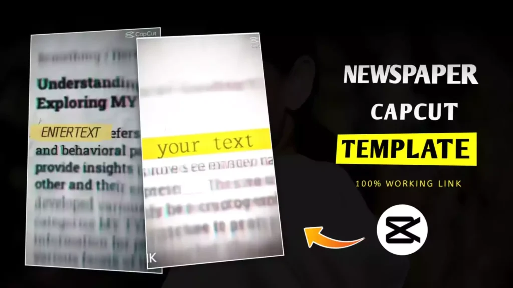 Newspaper Trend Capcut Template