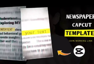 Newspaper Trend Capcut Template