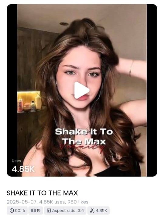 Shake It To The Max CapCut Template Link 2025 (100 Working Link)