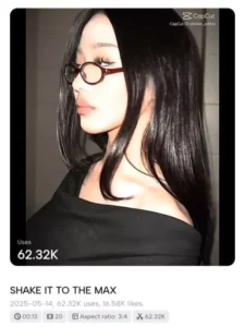 Shake It To The Max Capcut Template 2025