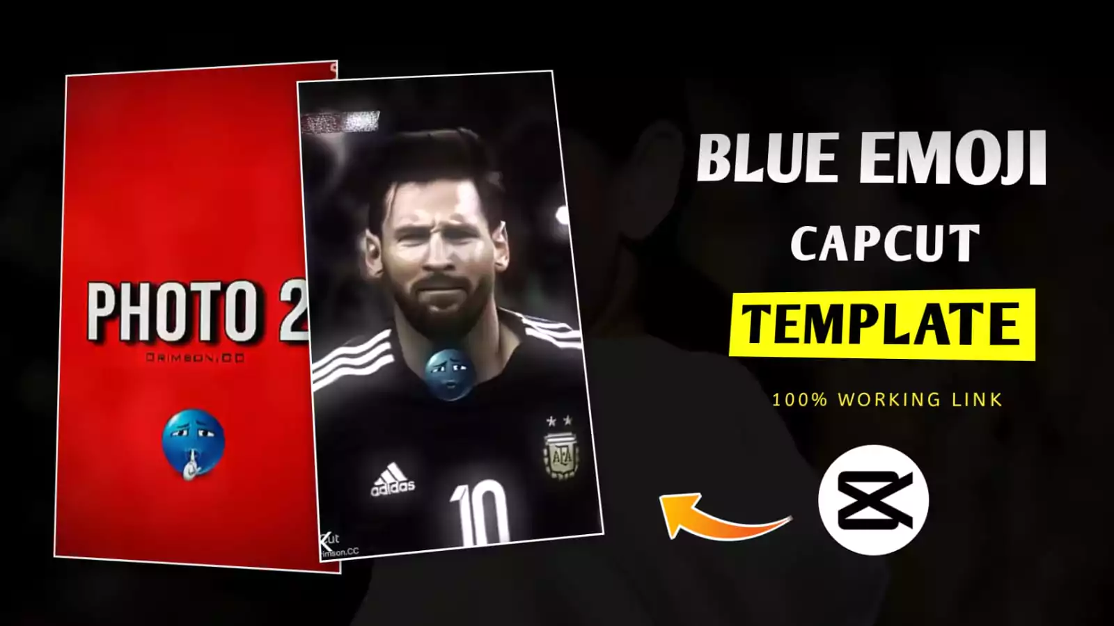 Blue emoji trend Capcut Template