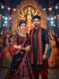 Couples Navratri Ai Photo Editing Prompt
