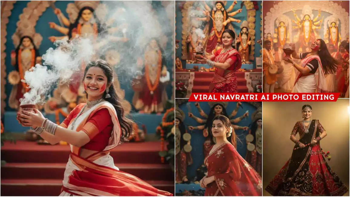 Google Gemini Navratri Retro Ai Photo Editing