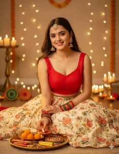 Gemini Girls Diwali Ai Photo Editing