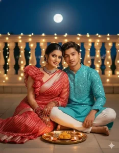 Gemini Karva Chauth Ai Photo Editing 2025