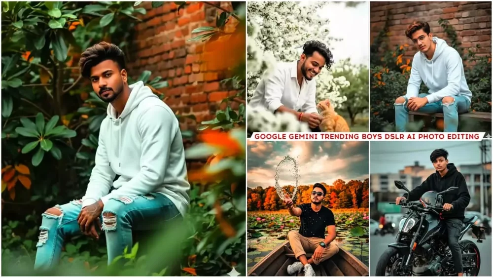 Google Gemini Boys Dslr Ai Photo Editing Prompts With 100% real face