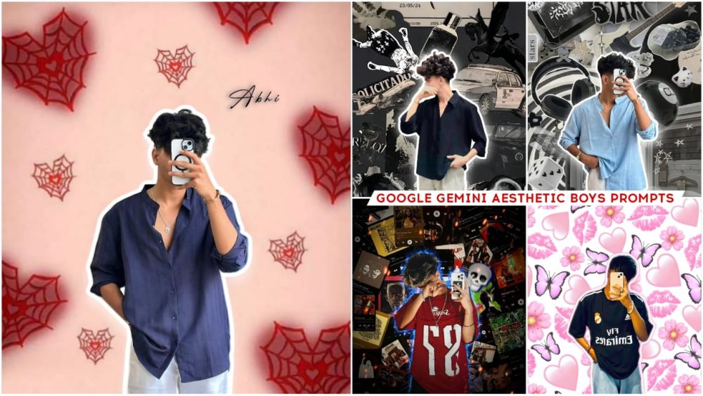 Instagram Trending Aesthetic Boys Ai Photo Editing Prompts  google gemini Prompts