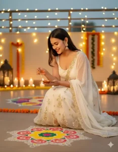 Nano Banana Girls Diwali Ai Photo Editing Prompts